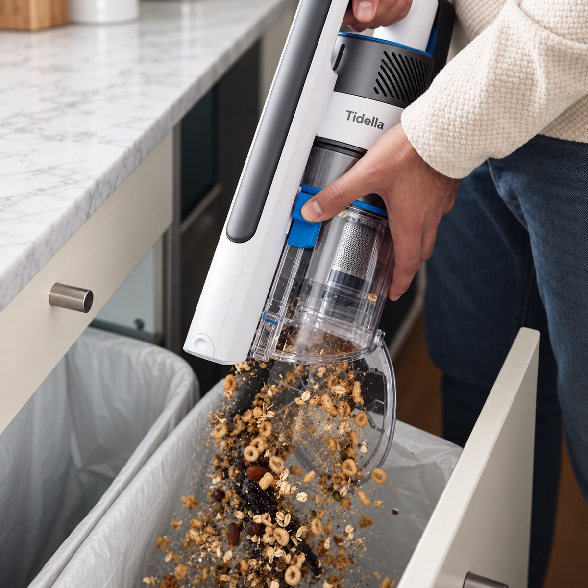 Tidella FlexPro™ Cordless Vacuum Cleaner – Dual-Fold Design
